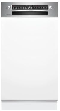 Bosch Serie 4, Teilintegrierter Geschirrspüler, 45 cm, Edelstahl, SPI4HKS49E