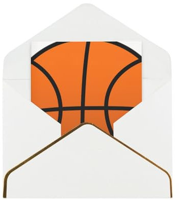 Basketball-exquisite Perlenpapier-Weihnachtskarten-Luxus-Grußkarten für Feiertage und Geburtstage
