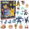 Pokémon 2024 Halloween Countdown Adventskalender für Kinder, 16 Geschenk-Spielset – 13 Tage Enthüllung mit 11 Spielzeug-Figuren & 5 Zubehörteilen – Pikachu, Eevee & mehr – 11,4 cm Deluxe Action