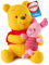 GUND Disney Peluche tricotée officielle Winnie l'ourson et Porcinet, animal en peluche à partir de 1 an, jaune/rose, 25,4 cm