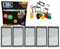 CMC imports 5 x Klemmbausteine Türen Türrahmen + Türblatt 1 x 4 x 6 Noppen City Gebäude Stadt 60596 (Hellgrau - Transparent)