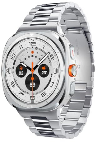 Spigen Modern Fit 316L Strap Compatible with Samsung Galaxy Watch Ultra 47mm (2025/2024) - Silver