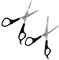 Healeved 2st Zahnschere Schere Friseurbedarf Friseur Effilierschere Professionelle Friseurschermaschinen Haarschneideschere Schnurrbartschere Schneiderschere Black Rostfreier Stahl
