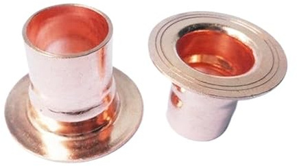 Cherrynight XLJP 1 Stück Innendurchmesser 22/28/35/42/54/67/76/80/85/89/108 mm Ende Feed Kupfer Liner Einsatz Rohr Fitting Flansch(22mm)