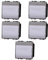 5 MODULI PULSANTE PORTANOME, GRIGIO, COMPATIBILE CON BTICINO LIVING, PULSANTE A 2 MODULI, CAMPANELLO, INGRESSO, MODULI E FRUTTI 100% COMPATIBILI, MATERIALI DI ALTA QUALITA'