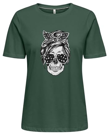 ONLY Damen Onlstella Life S/S Skull Top Cs JRS Onlstella Life S/S Skull Top Cs JRS (1er Pack)