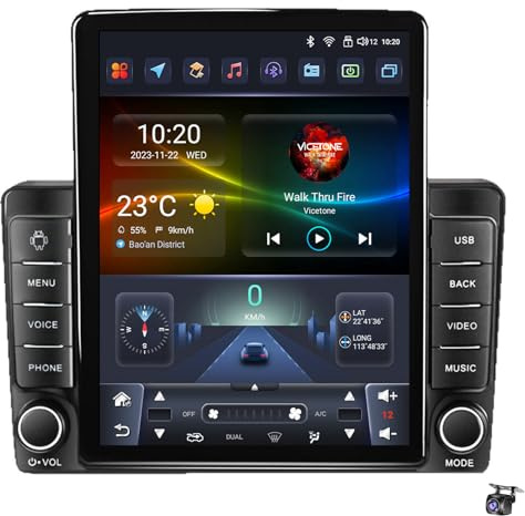 Android 14 Autoradio für Hyun-dai H1 2007–2015(Manual A/C)kabelloses Carplay Android Auto Mirror Link 9,7 Zoll Touchscreen FM RDS HiFi FM RDS Bluetooth WiFi GPS Kamera und Mikrofo(Color:8 CORE 8+256G)