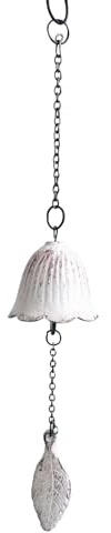 Campanas de viento japonesas, decoración de hierro fundido, campana eólica benedicto, timbre eólico tradicional zen con diseño neutro para uso en jardín, casa, interior y exterior