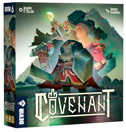 Devir Covenant – Brettspiel für epische Zwergstrategie, Erholung des Heiligen Berges, 1-4 Spieler, 100 Min., Autor von Bitoku und Sabika, Fantastisches und kooperatives Abenteuer (BGCOVSE)