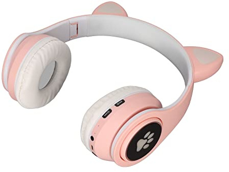 SUNGOOYUE Kabellose Katzenohr-Kopfhörer mit LED-Leuchten, 5.0, 40-mm-Lautsprecher, Faltbares Design, ABS-Material, CVC 6.0-Rauschunterdrückung, Integrierter 400-mAh-, für und Jugendliche (#11)