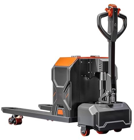 Elektrohubwagen, Elektrischer Gabelhubwagen, Tragkraft 3000kg, Hubwagen Ideal für Lagerlogistik, Leises und Kraftvolles Heben(26.9x45.2in/68.5x115cm)