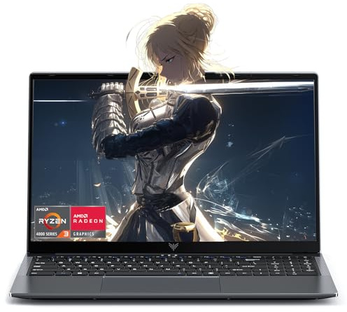 Tivique 15.6 Inch Laptop with AMD Ryzen 4300U (Processor up to 3.70GHz) | 16GB RAM DDR4*2 + 512GB M.2 SSD, FHD IPS Display, Windows 11 Pro, WiFi 5, BT 5, Type-C, HDMI, Lightweight Business Laptop
