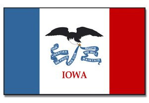 Flagge USA Iowa - 90 x 150 cm [Misc.]