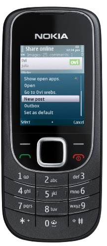 Nokia 2323 Classic Handy (GPRS, Bluetooth, E-Mail) Black