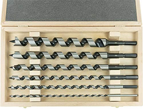 ENT 41202 Schlangenbohrer Set 6-teilig WS, Durchmesser (D) 6-10-12-16-20-24 mm, NL 250 mm, GL 320 mm