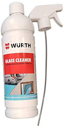 Wurth Trade Grade High Performance Glass Window Cleaner 1L Spray Bottle