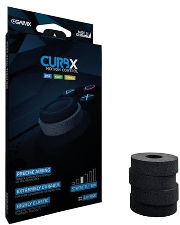 GAIMX® CURBX 130 Motion Control – Aiming Zielhilfe Aim Optimierung für Playstation 4 5 PS4 PS5 Xbox Xone Controller Zubehör Thumbstick Dämpfung (Stärke 130)