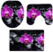 TianranRT Haus Garten, 3Pcs Weihnachtsbad Rutschfester Sockelteppich+Deckel Wc-Bezug+Badematte Set(F)