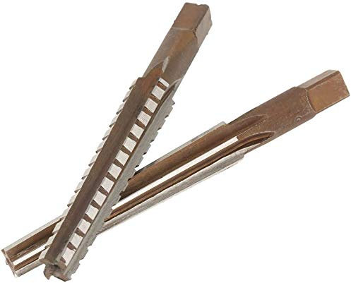 Chiloskit Morsekegel-Reibahlen-Set Nr. 2, gerader Schaft, MT2, MT 2, Morsekegel, Reibahle, Kegel für Drehmaschine, Fräswerkzeug (MT2#), 2 Stück