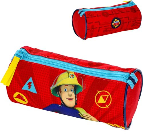 alles-meine.de GmbH Federmäppchen - Schlampermappe/Kosmetiktasche - Feuerwehrmann Sam Jones - Kinder & Baby/Utensilientasche - Waschtasche/Kulturtasche/Federmappe & Faule..