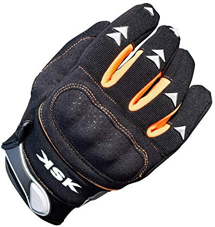 KSK Cross-Handschuhe – Übergangszeit Motorradhandschuhe, Motorroller, Orange, Größe XXL (22-23 cm)