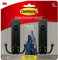 Command 17036MB-2ES Large Wall Hooks, 2 Pack, Matte Black
