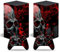 Vinyl-Aufkleber für Microsoft Xbox Serie X Konsole, Blutschädel Xbox Serie X Skins Wrap Aufkleber mit zwei kostenlosen kabellosen Controller-Aufklebern