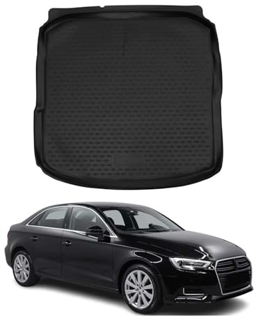 OMAC Kofferraummatte Kofferraumwanne kompatibel mit Audi A3 8V Limousine 2013-2020 Gummi TPE