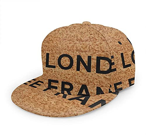 Oaieltj Unisex Baseballkappe Damen Herren Junge Mädchen Mode verstellbar 3D gedruckt Flat Bill Baseball Cap, I See London I See France, One size