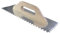 Aerzetix - C54545 - Taloche platoir à colle - à dents 8x8mm - lisseuse crantée pour carrelage - spatule dentée - 128x380mm - en acier