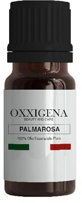 Oxxigena - Ätherisches Öl Palmarosa - 50 ml - Made in Italy - 100% rein, natürlich, vegan, GMO-frei - Ideal für Aromatherapie, Massage-Mischungen