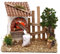 Holyart Krippenszenerie, Backofen und Lattenzaun, für 8-10 cm Krippe