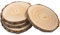 4 Pièce Rondin de Bois Sans Trou Tranches de Bois Naturel 17-18cm Grandes pour Centres Table Ornements Non Finis Pour Travaux Manuels Tables Décorations Mariage Rustiques Projets Bricolage Peinture
