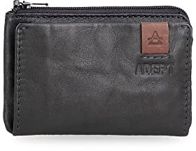 Adept Max Porte-Monnaie avec Porte-Cartes Bleu 11 x 7 x 1,5 cm Cuir, Bleu, Porte-Monnaie avec Porte-Cartes