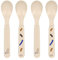 LÄSSIG Juego de cucharas para niños (4 piezas) Cubiertos para niños sin BPA aptos para el lavavajillas/Spoon Set 4 pcs. PP/Cellulose Little Mateys royal blue