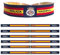 ADCSHOP - Pack de 6 Pulseras de Policia Nacional de España. De tela y hilo tricotado. miden 30 x 1,4 cms. anudables y ajustables.. Unisex