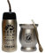 Gaucho Cebar Set de exterior Yerbomos Termo para té Yerba Mate 580 ml, un accesorio portátil para Yerba Mate | Vaso de acero inoxidable con pajita, apto para lavavajillas y duradero