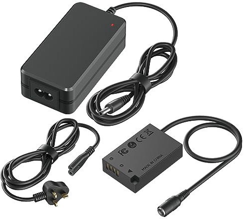 CITYORK DR-E17 Camera Power Supply LP-E17 Dummy Battery UK Plug AC Power Adapter Kit for Canon EOS Rebel SL2 SL3 T6i T6S T7i T8i 200D 200D II 250D 750D 760D 800D 77D 8000D Kiss X8i X9i X10 Cameras