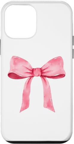 Hülle für iPhone 12 mini Coquette Pink Bow Y2K, Rosa Kokette Girly Ribbon Rosa Schleife