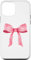 Hülle für iPhone 12 mini Coquette Pink Bow Y2K, Rosa Kokette Girly Ribbon Rosa Schleife