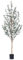 CROSOFMI Olivo Artificial 180 cm Plantas Artificiales Decorativas con Vaso di Plastica Grande Altas Plantas Decoración del Hogar（1 Pack）