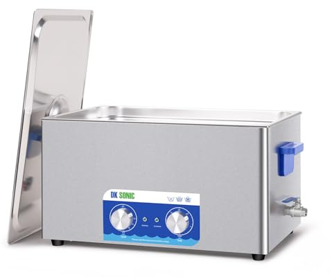 DK SONIC Ultrasonic Cleaner,22L 480W Sonic Cleaner with Heater&Mechanical Timer,Ultrasonic Carburetor Cleaner for Cleaning Gun,Engine,Carburetors,Chains(Include Basket)