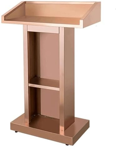 Modernes Podium Hochwertiges Rednerpult aus Edelstahl Stilvolle, Elegante SND-Kanzel Tragbarer, robuster Rednerpultständer Einfach zu pflegen