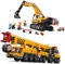 Lego City City 60409 Ensemble de grue et pelleteuse, grue de construction mobile (60409) et pelleteuse à chenilles (60420), kit combiné de véhicules à partir de 9 ans