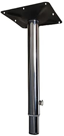 1er-Set Tischbeine aus Metall, verstellbare Möbelbeine aus Edelstahl, robuste Frühstücksbar, Teleskop-Stützfüße für Schreibtisch, Esstisch, Computertisch, mit Schrauben, Silber (110 cm bis 130 cm)