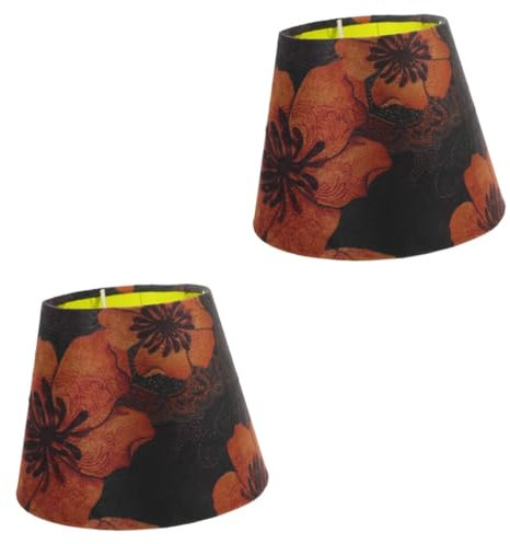 Amosfun 2St Lampenschirm aus Stoff wohnzimmerlampe lampenschirm für stehlampe Studiolampe ersatz lampenschirm Schreibtischlampenschirme Lampenschirme für Schreibtischlampen Leuchte Eisen