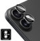 Locofun Pellicola Fotocamera per iPhone 16 6.1 / iPhone 16 Plus 6.7 5G, 9H Vetro Temperato Camera Cover Anello Individuale in Metallo, HD Chiaro Protezione Lente, 1 Set (Nero)
