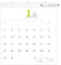 Hobonichi Whiteboard-Kalender 2025 Großformat – Abwischbarer Planer, Set mit 12 Monatsblättern, inklusive Marker und Radiergummi