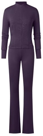 WILLBEST womens full sets 2 piece co ord sets outfits gym sets for women 2 piece tracksuit sweatsuits jogger set half zipper pullover and drawstring pants floral crochet maternity sets lounge workout