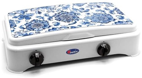 CFParker Fornello 2 Fuochi a Gas GPL per Uso Esterno Modello Mediterraneo Made in Italy - 5326BGPMED